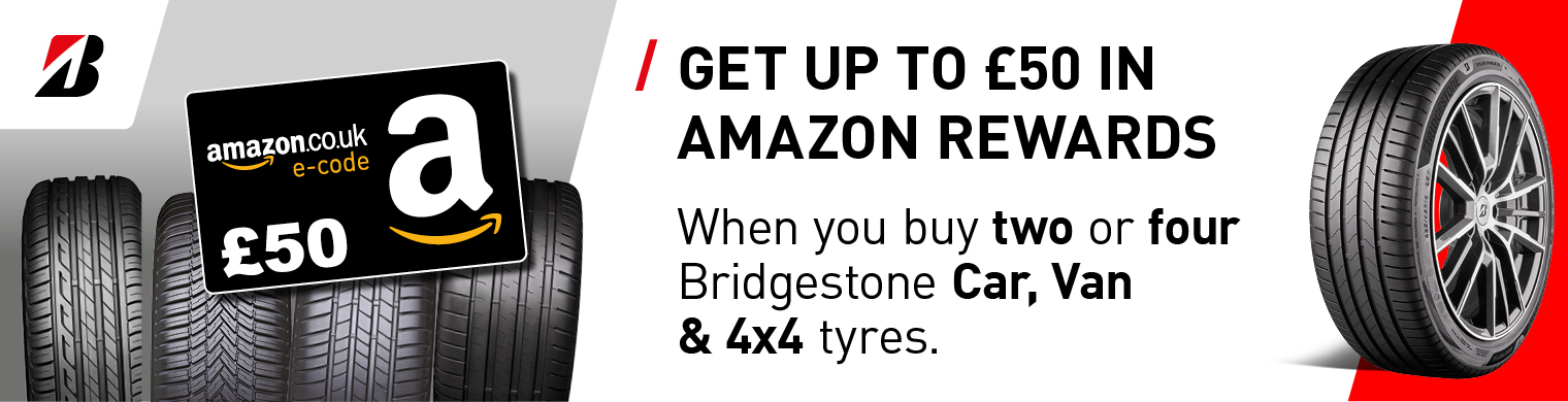 Amazon Rewards Bridgestone Tyres First Stop