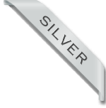 Badge Silver Ribbon